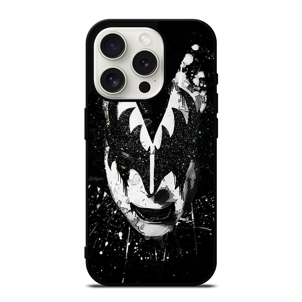 GENE SIMMONS FACE ART KISS BAND iPhone 15 Pro Case Cover
