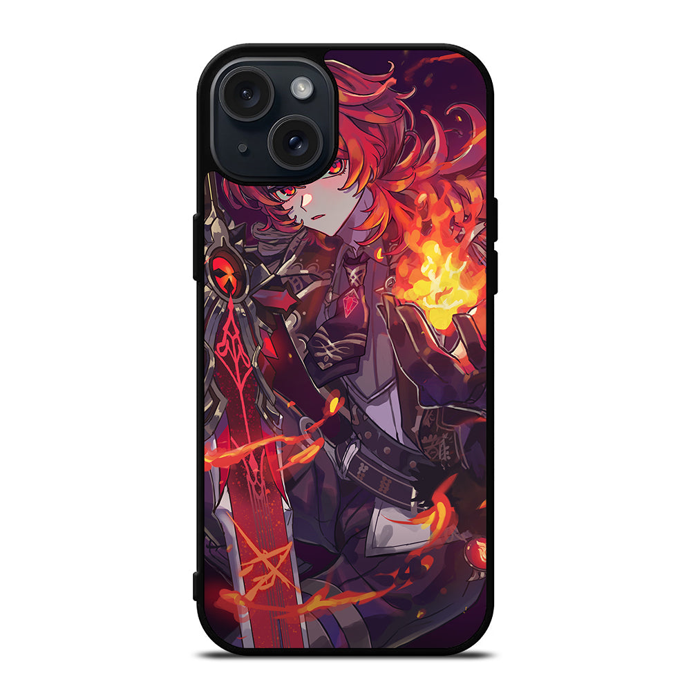 GENSHIN IMPACT DILUC iPhone 15 Plus Case Cover