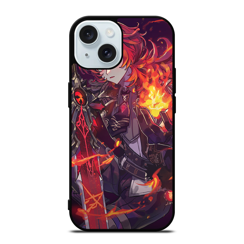 GENSHIN IMPACT DILUC iPhone 15 Case Cover