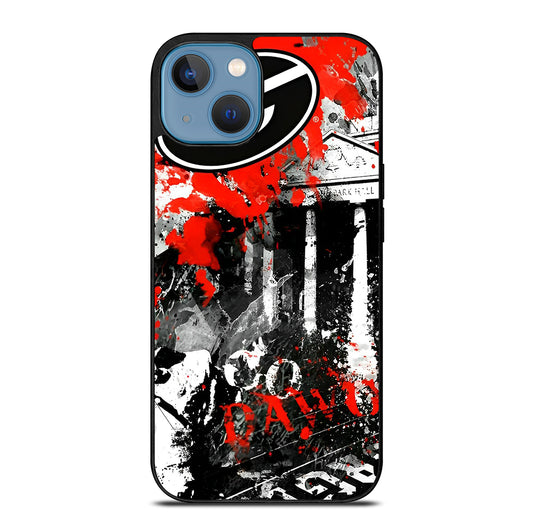 GEORGIA BULLDOGS ART iPhone 13 Case Cover