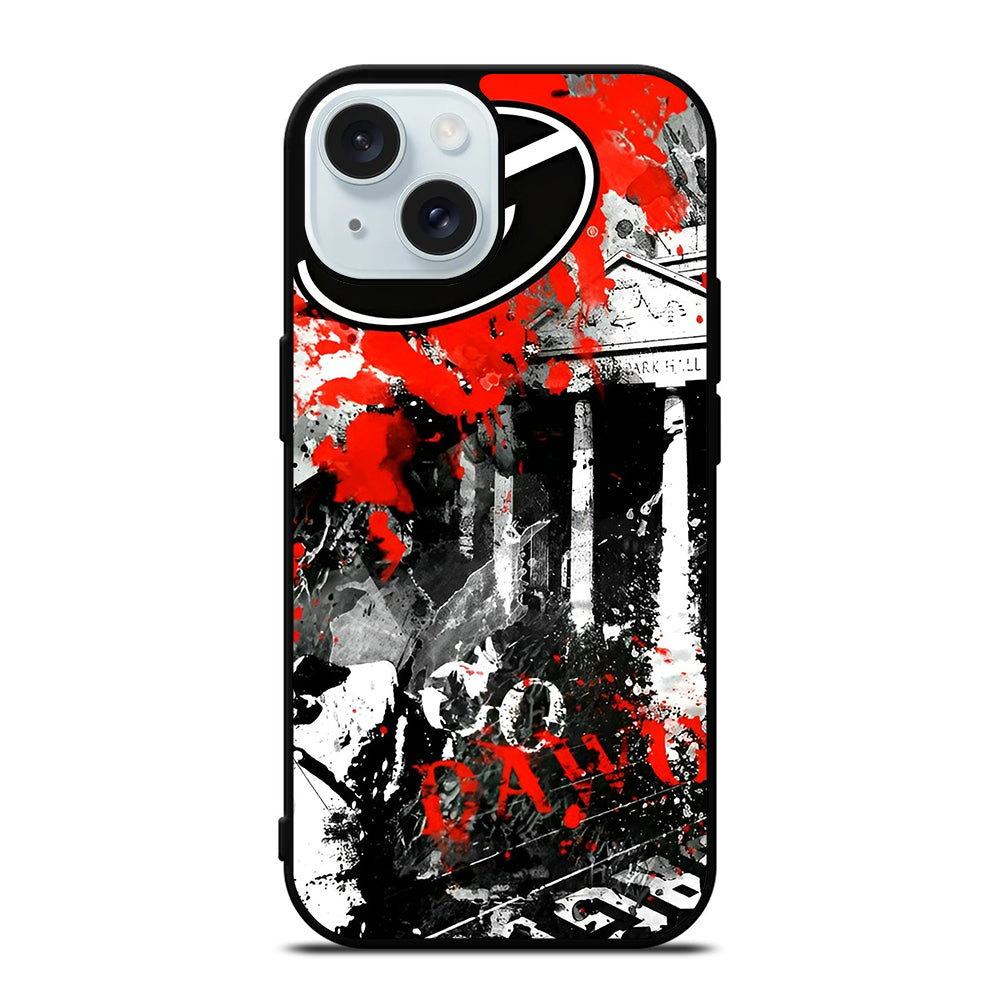 GEORGIA BULLDOGS ART iPhone 15 Case Cover