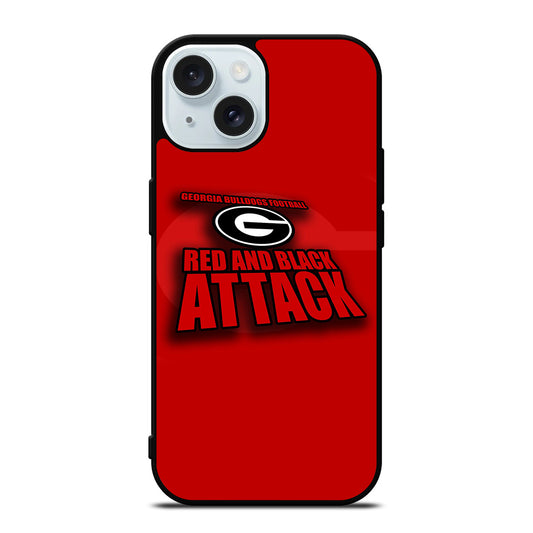 GEORGIA BULLDOGS FOOTBALL NFL LOGO iPhone 15 Case Cover