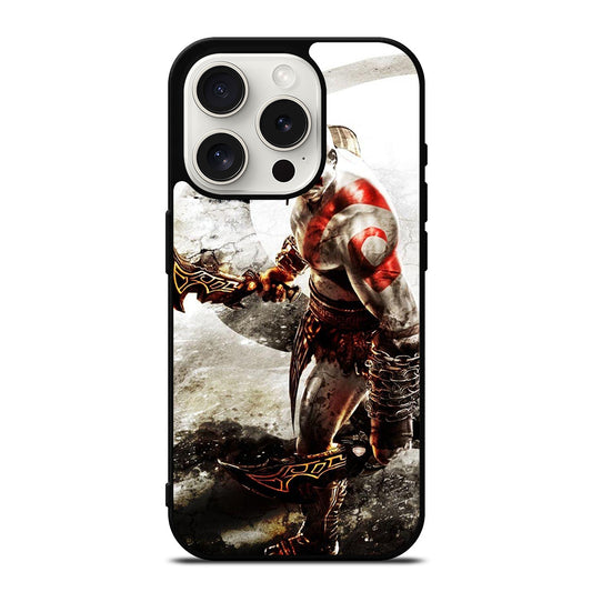 GOD OF WAR GAME KRATOS ART iPhone 15 Pro Case Cover