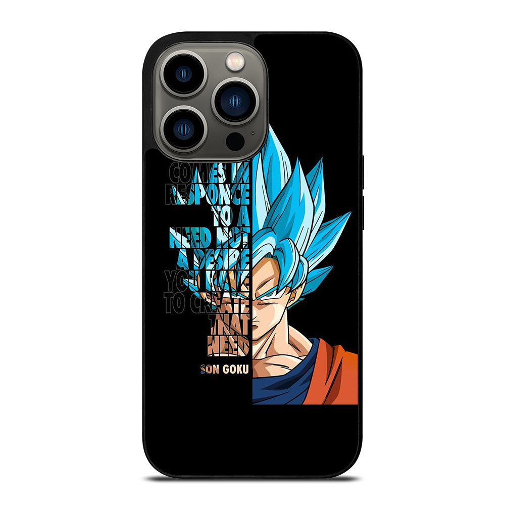 GOKU DRAGON BALL QUOTE iPhone 13 Pro Case Cover