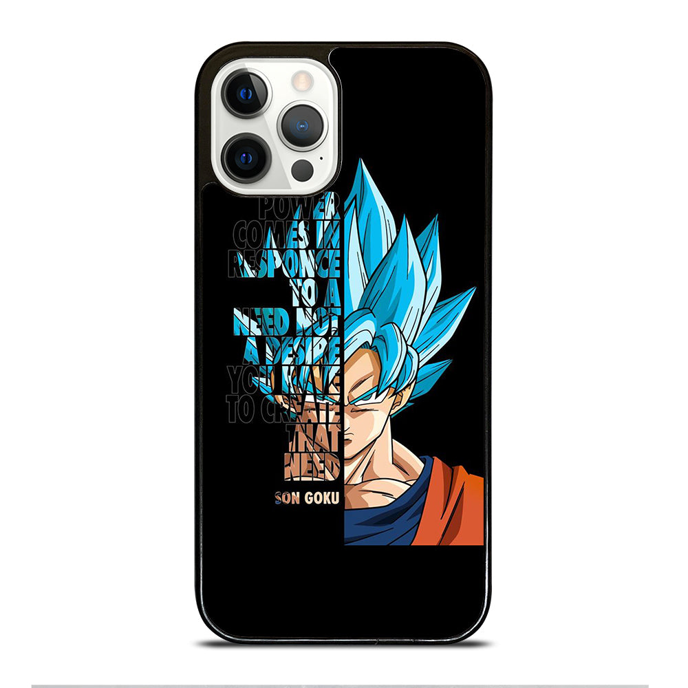 GOKU DRAGON BALL QUOTE iPhone 12 Pro Case Cover