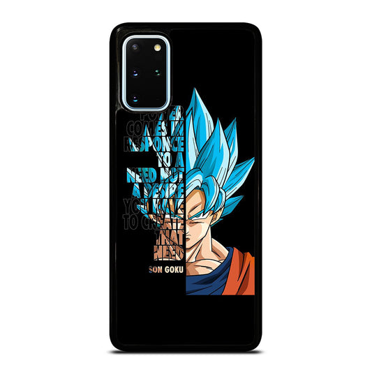 GOKU DRAGON BALL QUOTE Samsung Galaxy S20 Plus Case Cover