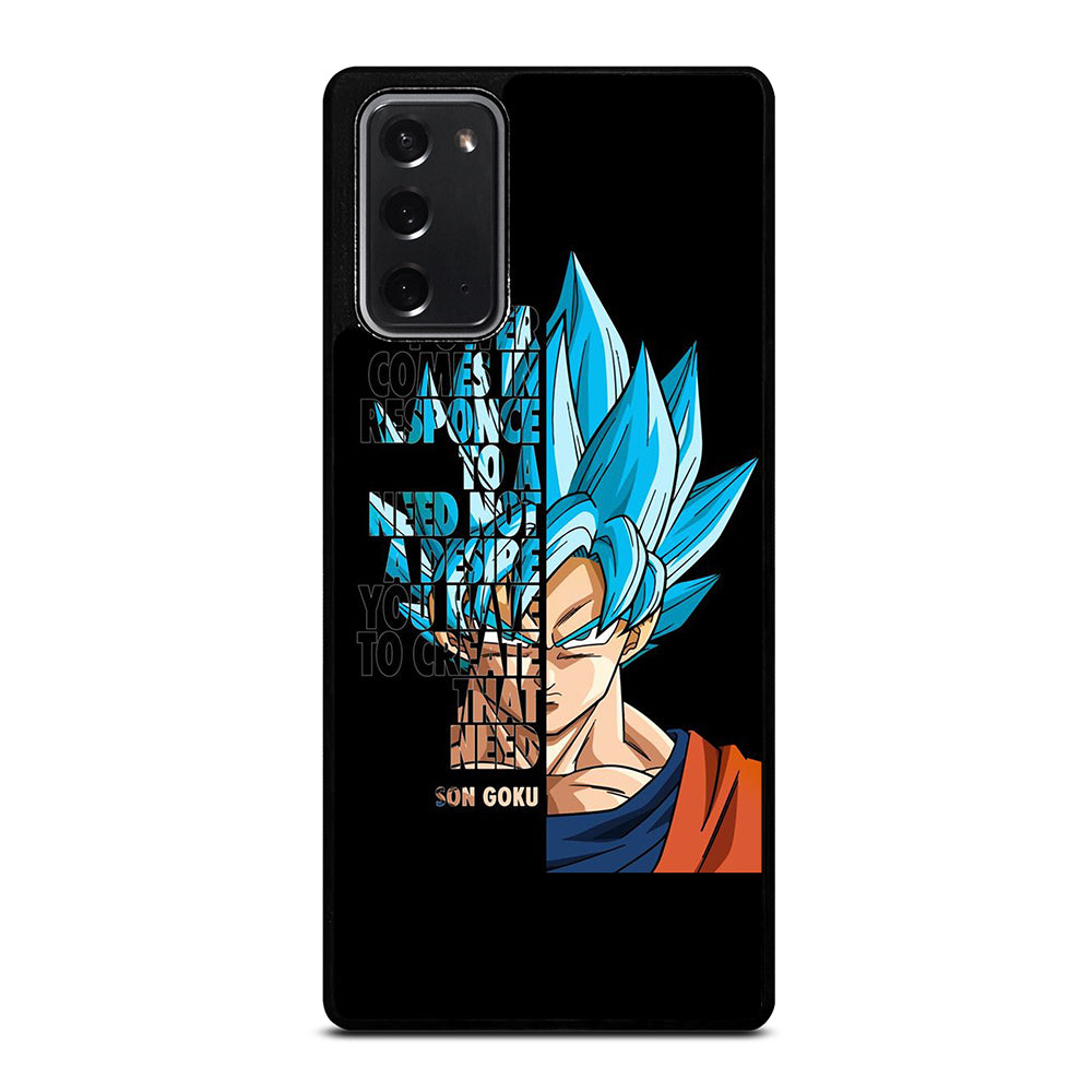 GOKU DRAGON BALL QUOTE Samsung Galaxy Note 20 Case Cover