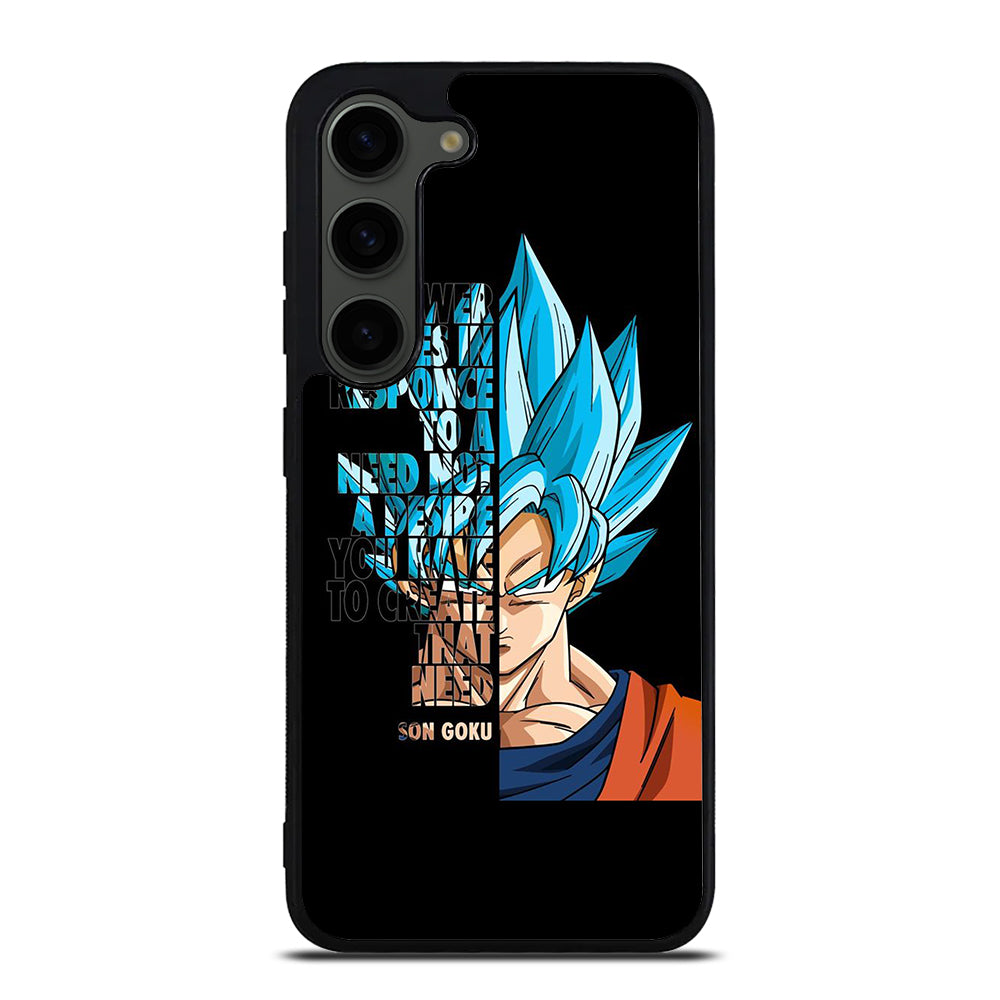 GOKU DRAGON BALL QUOTE Samsung Galaxy S23 Plus Case Cover