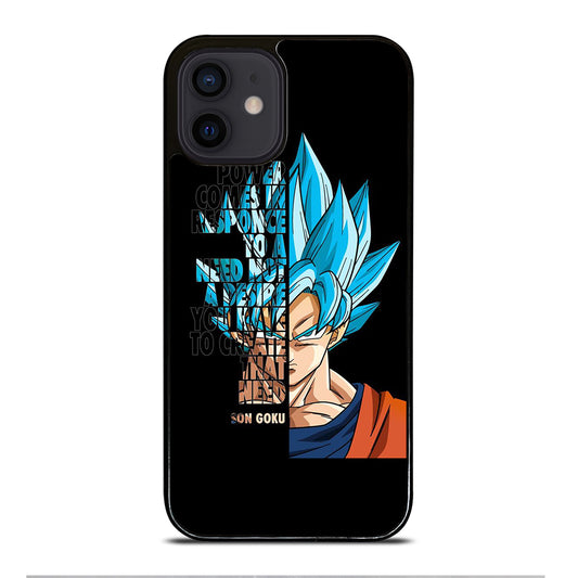 GOKU DRAGON BALL QUOTE iPhone 12 Mini Case Cover