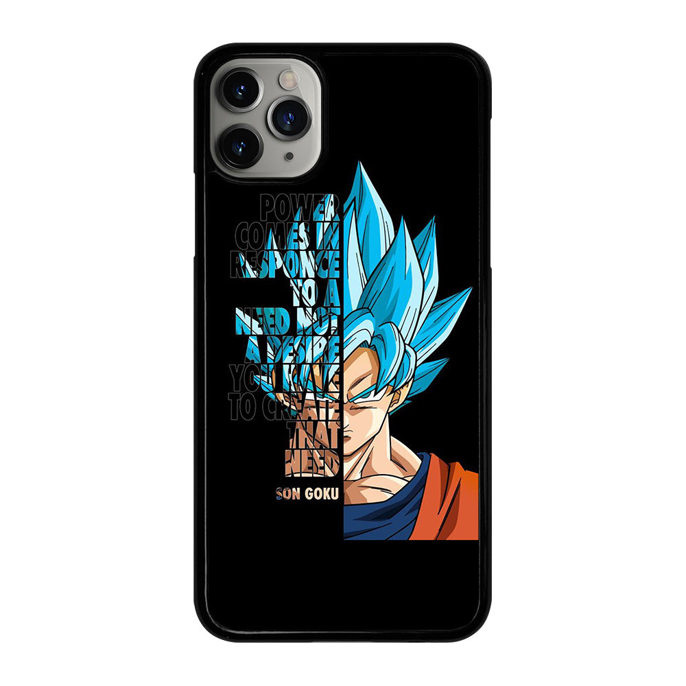 GOKU DRAGON BALL QUOTE iPhone 11 Pro Max Case Cover