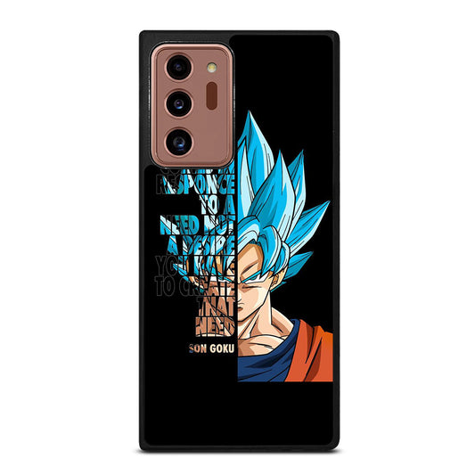 GOKU DRAGON BALL QUOTE Samsung Galaxy Note 20 Ultra Case Cover