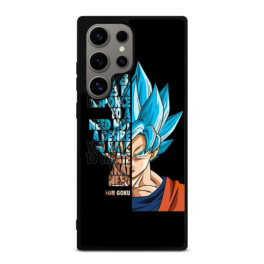 GOKU DRAGON BALL QUOTE Samsung Galaxy S24 Ultra Case Cover