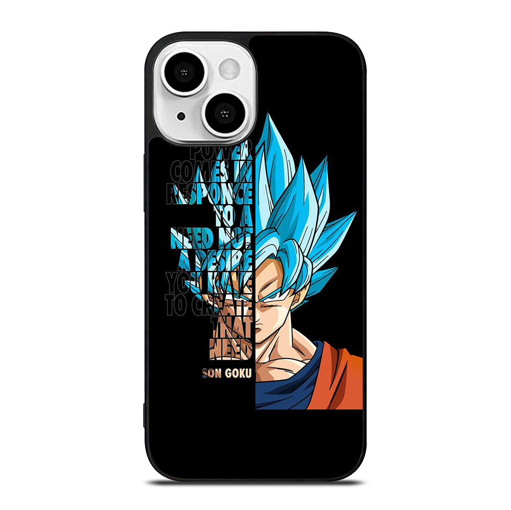 GOKU DRAGON BALL QUOTE iPhone 13 Mini Case Cover