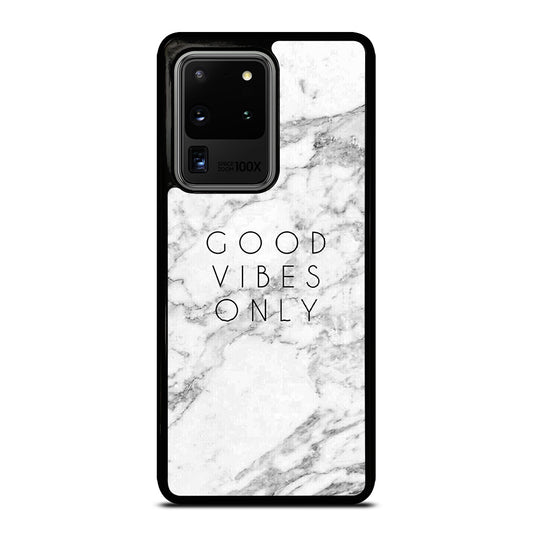 GOOD VIBES ONLY MARBLE 1 Samsung Galaxy S20 Ultra Case Cover