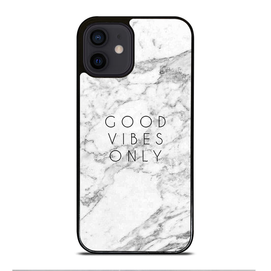 GOOD VIBES ONLY MARBLE 1 iPhone 12 Mini Case Cover