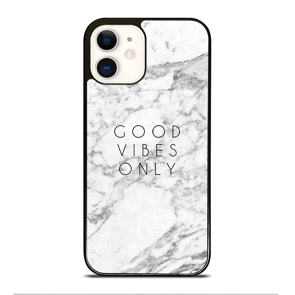 GOOD VIBES ONLY MARBLE 1 iPhone 12 Case Cover