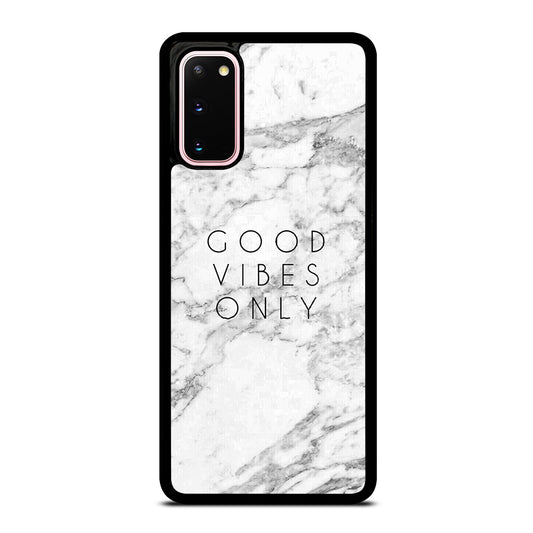 GOOD VIBES ONLY MARBLE 1 Samsung Galaxy S20 Case Cover