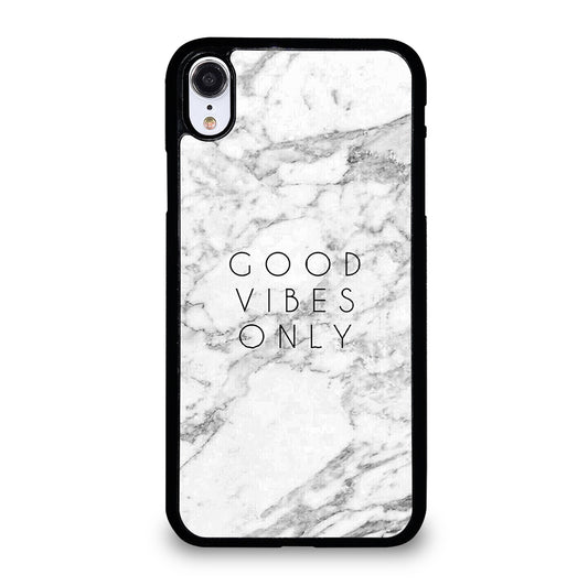 GOOD VIBES ONLY MARBLE 1 iPhone XR Case Cover