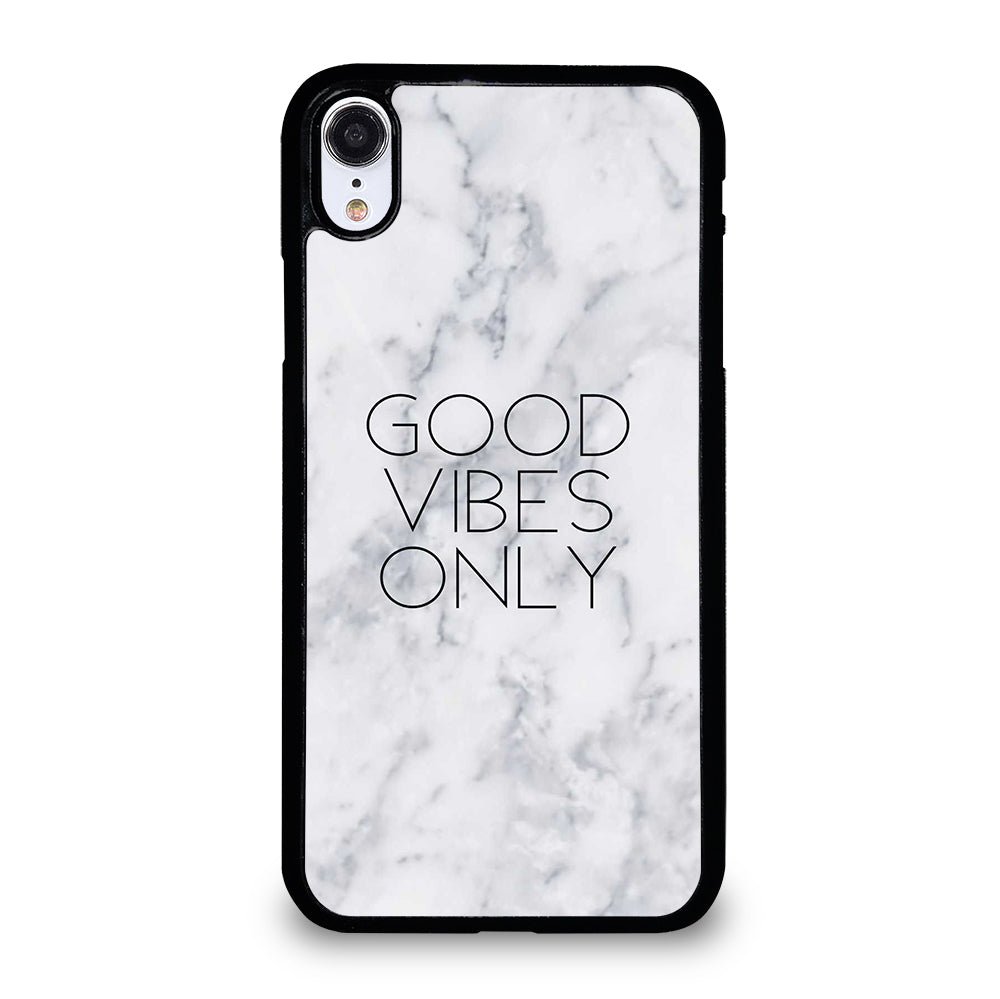 GOOD VIBES ONLY MARBLE 3 iPhone XR Case Cover