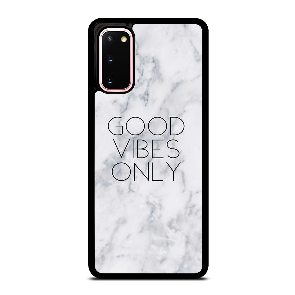 GOOD VIBES ONLY MARBLE 3 Samsung Galaxy S20 Case Cover