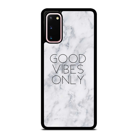 GOOD VIBES ONLY MARBLE 3 Samsung Galaxy S20 Case Cover