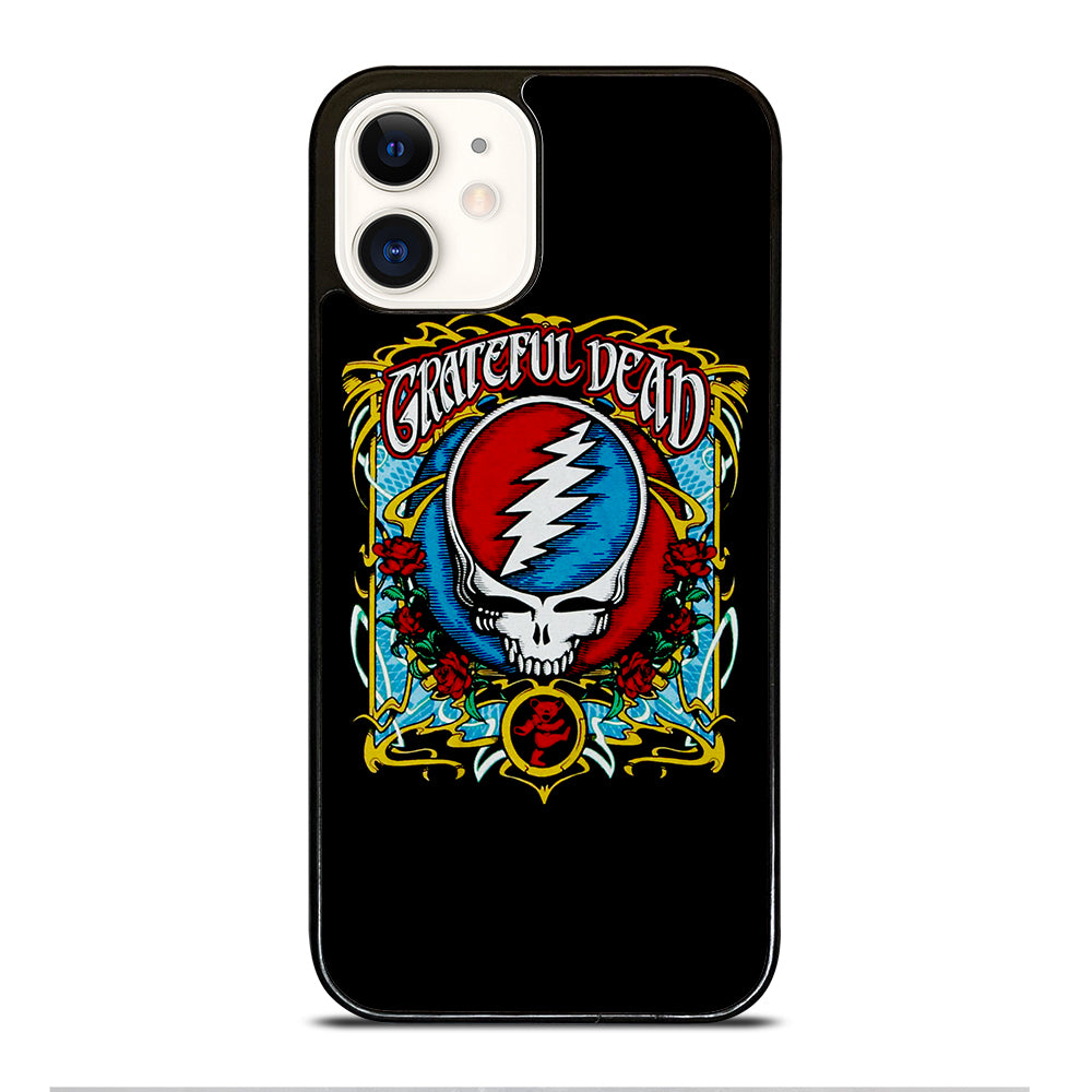 GRATEFUL DEAD BAND ROSE LOGO iPhone 12 Case Cover