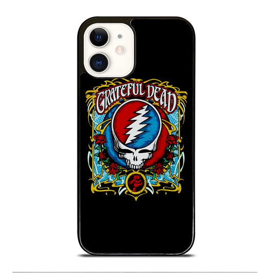 GRATEFUL DEAD BAND ROSE LOGO iPhone 12 Case Cover
