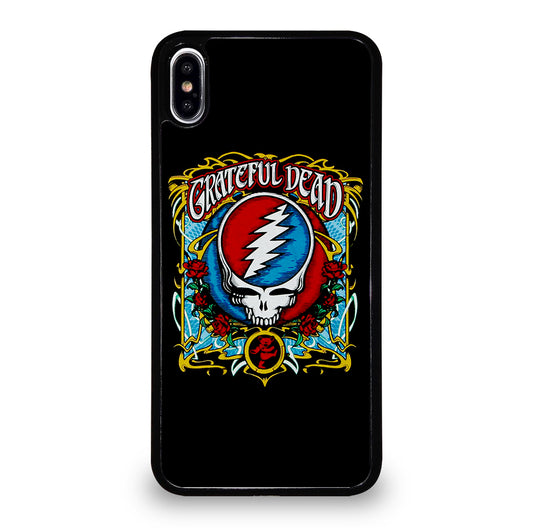 GRATEFUL DEAD BAND ROSE LOGO iPhone XS Max Case Cover