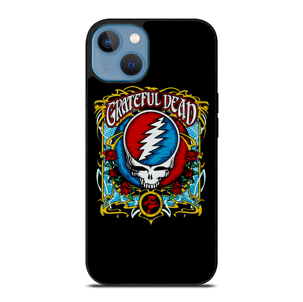 GRATEFUL DEAD BAND ROSE LOGO iPhone 13 Case Cover