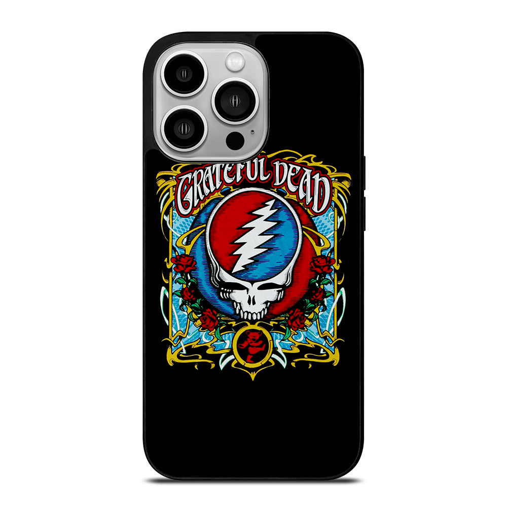 GRATEFUL DEAD BAND ROSE LOGO iPhone 14 Pro Case Cover