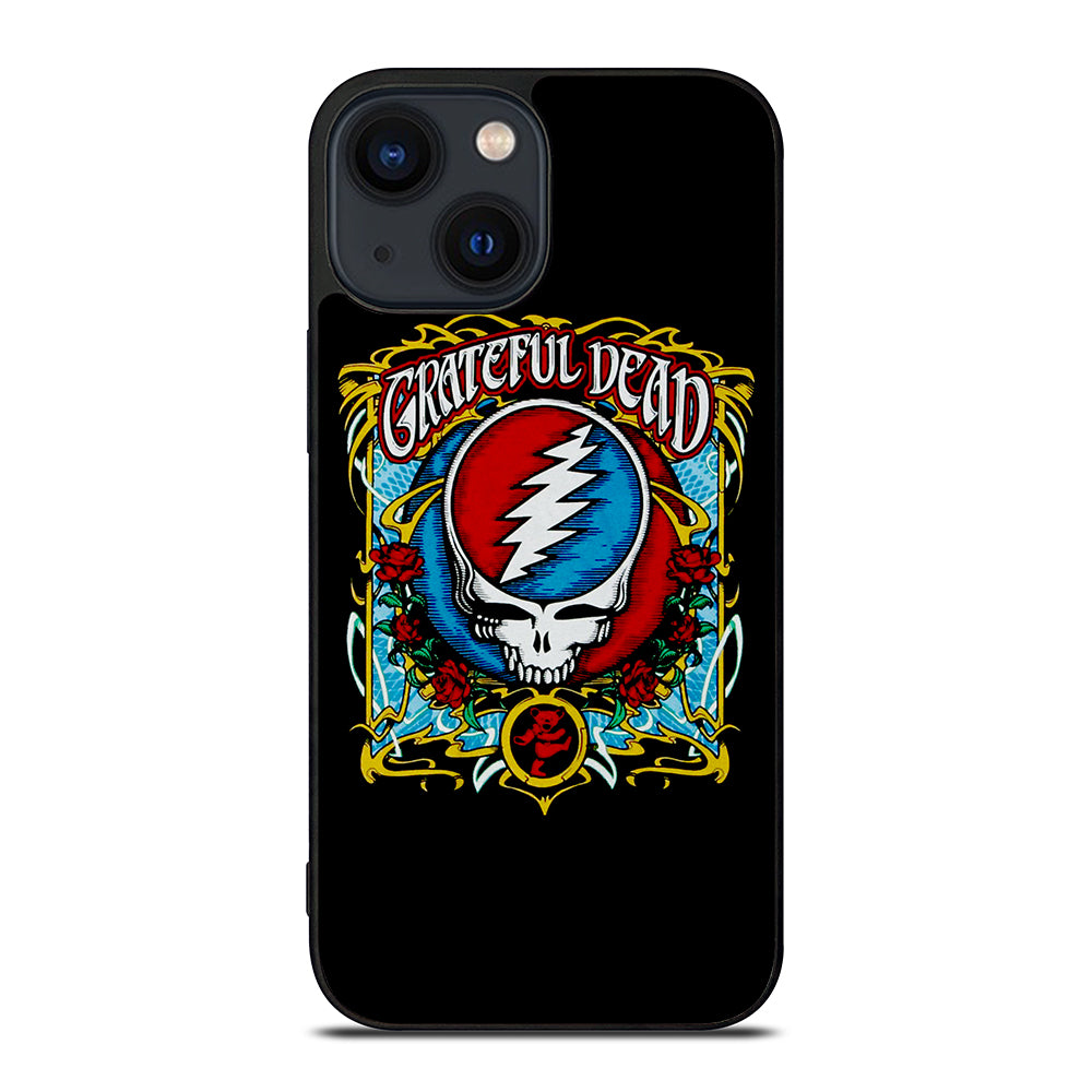 GRATEFUL DEAD BAND ROSE LOGO iPhone 14 Plus Case Cover