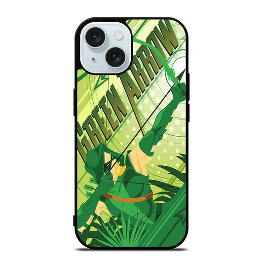 GREEN ARROW DC CARTOON 2 iPhone 15 Case Cover