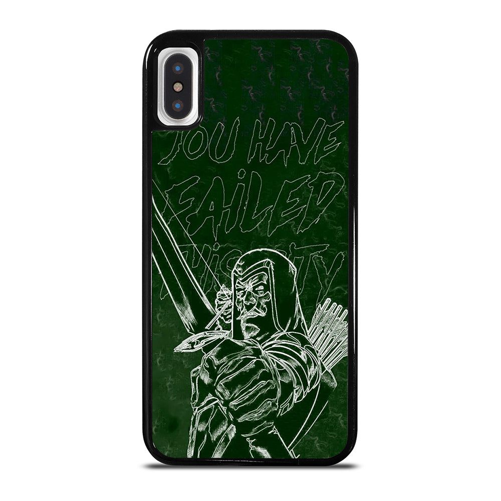 GREEN ARROW QUOTE iPhone X / XS Case Cover