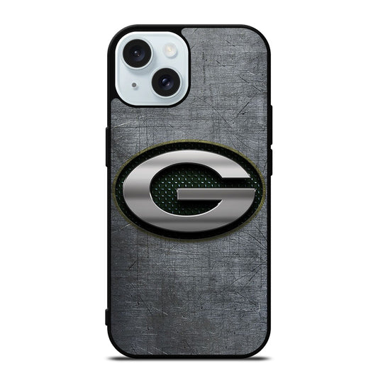 GREEN BAY PACKERS METAL ICON iPhone 15 Case Cover