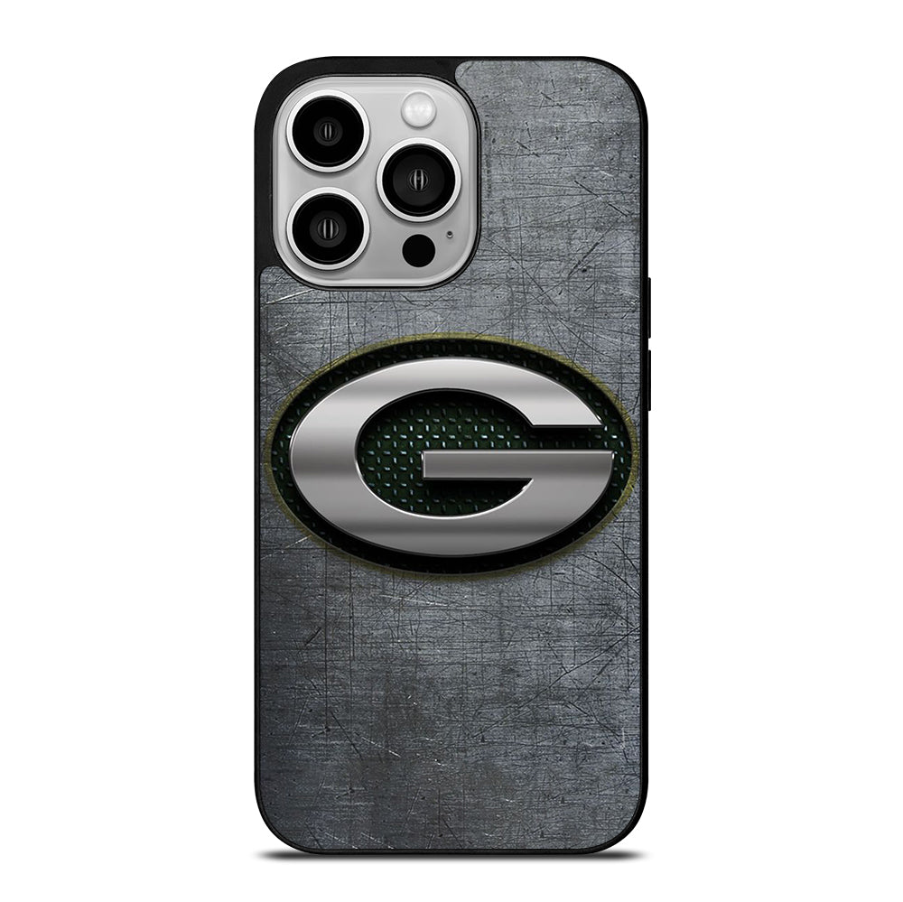 GREEN BAY PACKERS METAL ICON iPhone 14 Pro Case Cover