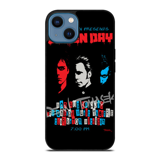 GREEN DAY BAND POSTER 2 iPhone 14 Case Cover