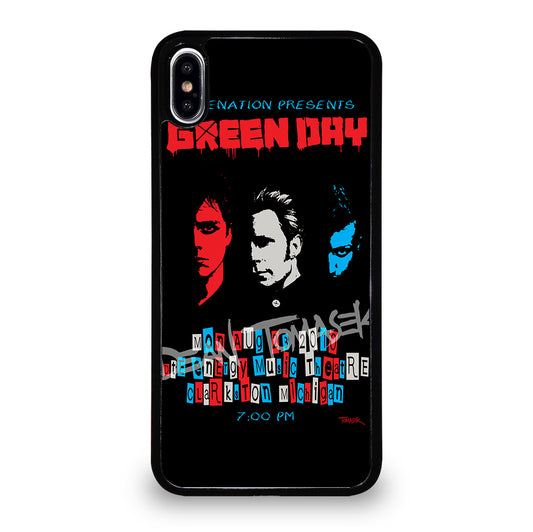 GREEN DAY BAND POSTER 2 iPhone XS Max Case Cover