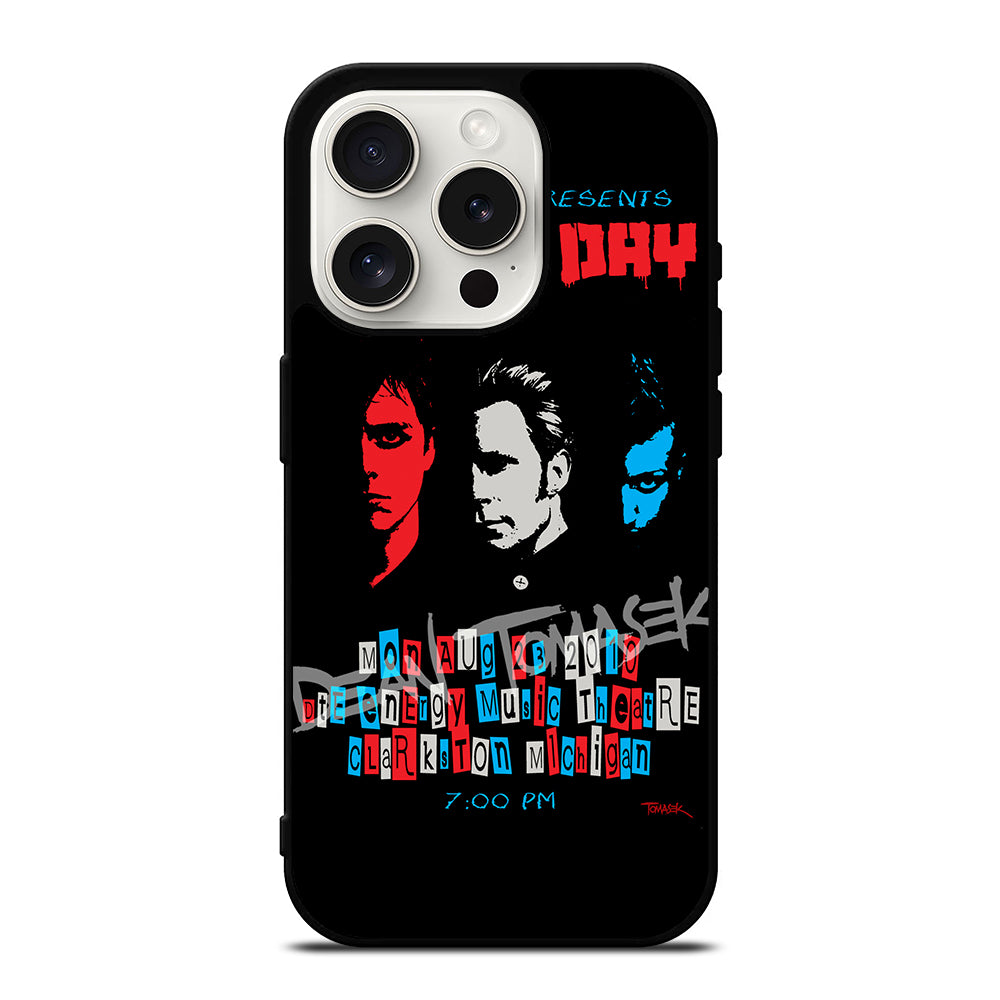 GREEN DAY BAND POSTER 2 iPhone 15 Pro Case Cover