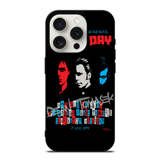 GREEN DAY BAND POSTER 2 iPhone 15 Pro Case Cover