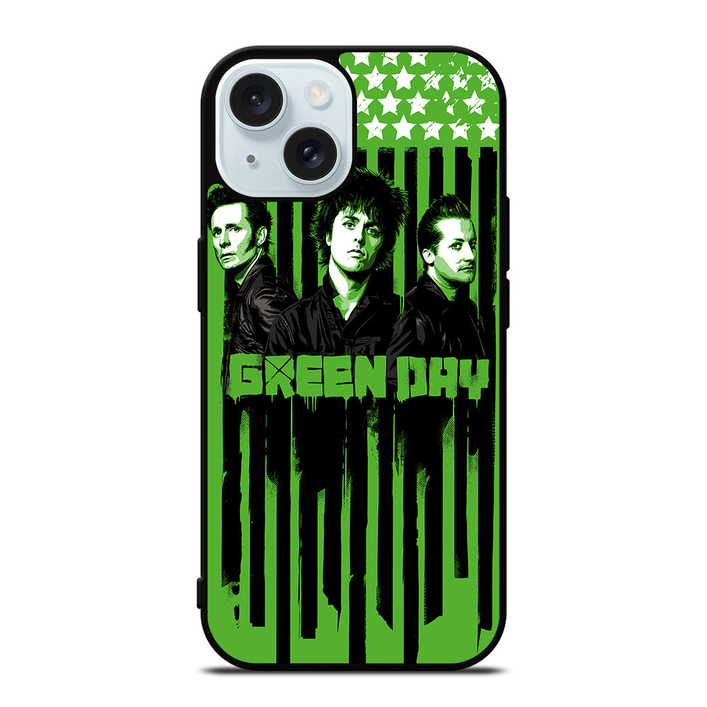 GREEN DAY BAND POSTER 3 iPhone 15 Case Cover