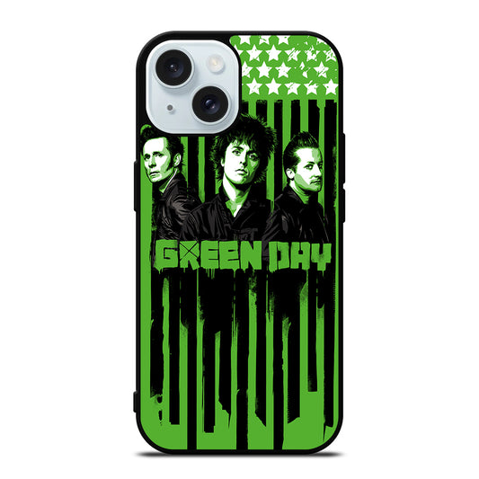 GREEN DAY BAND POSTER 3 iPhone 15 Case Cover