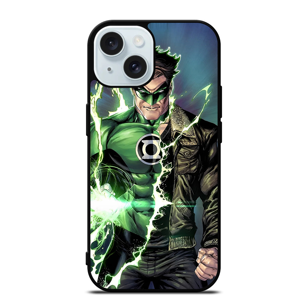 GREEN LANTERN DC CARTOON iPhone 15 Case Cover