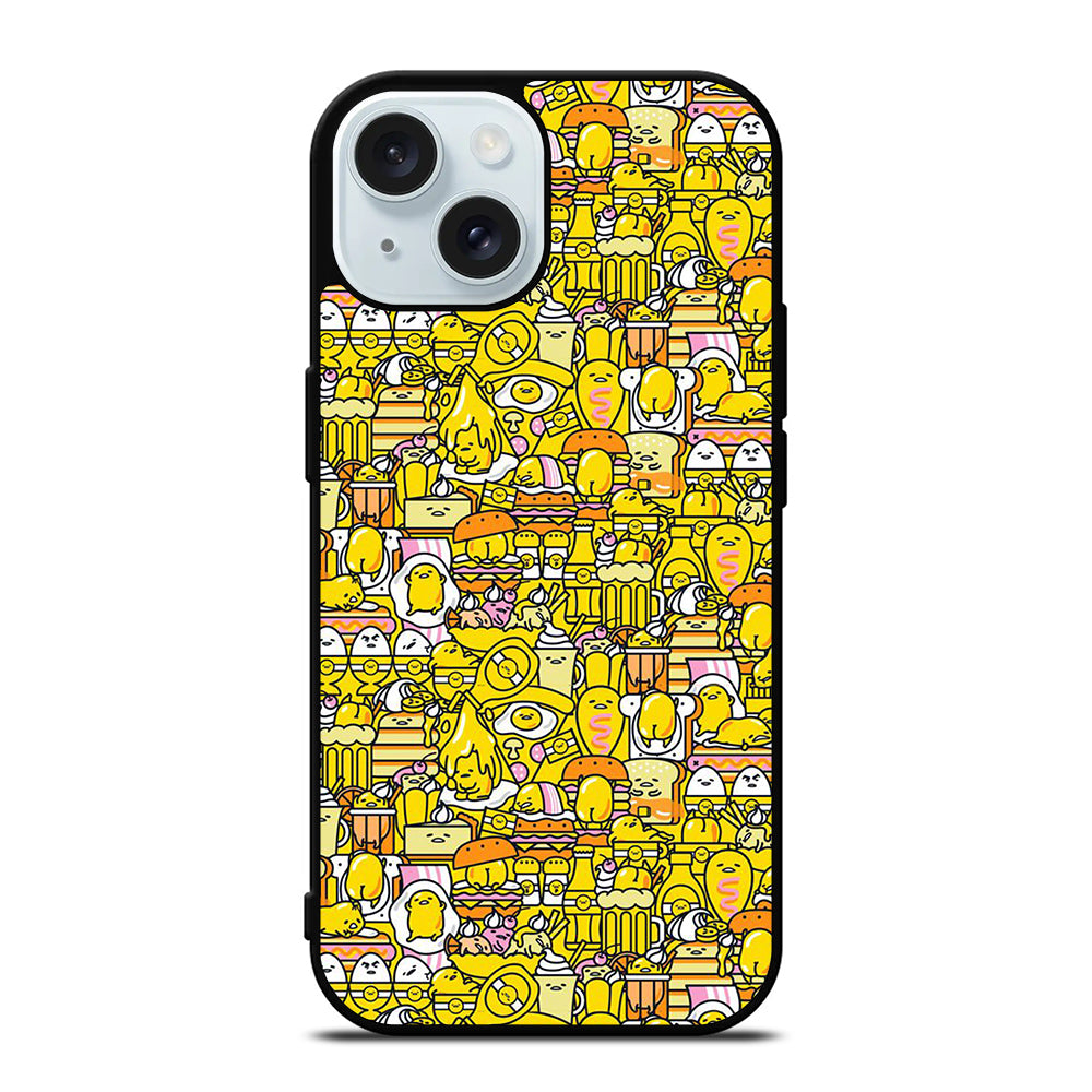 GUDETAMA LAZY EGG CUTE PATTERN iPhone 15 Case Cover