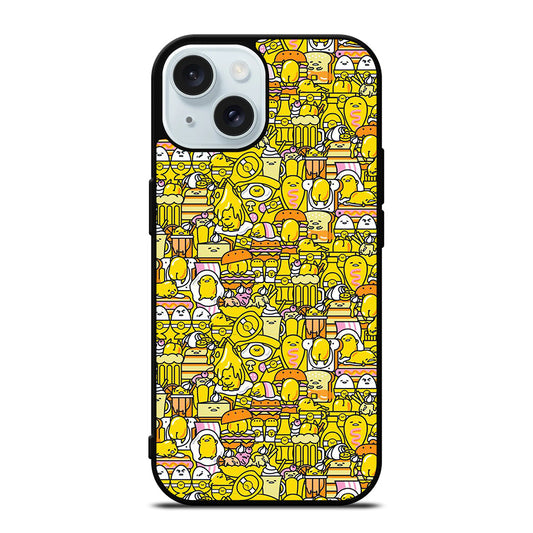 GUDETAMA LAZY EGG CUTE PATTERN iPhone 15 Case Cover