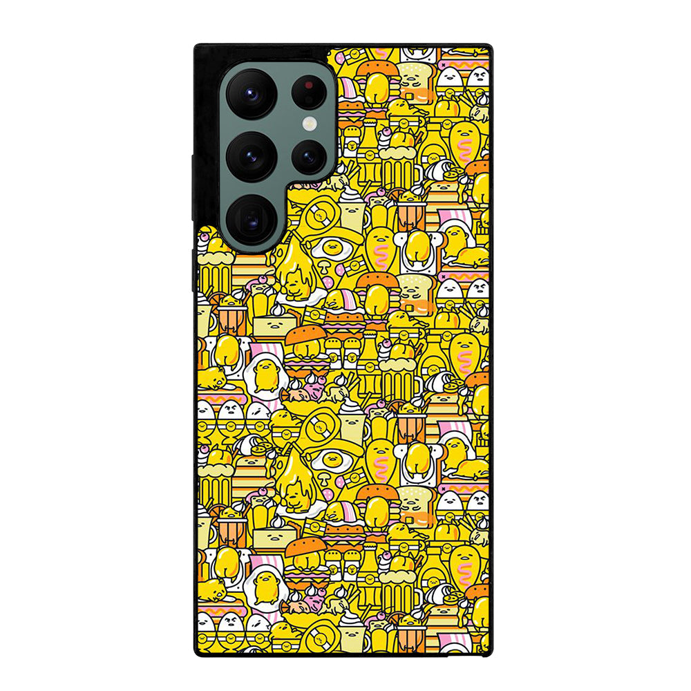 GUDETAMA LAZY EGG CUTE PATTERN Samsung Galaxy S22 Ultra Case Cover