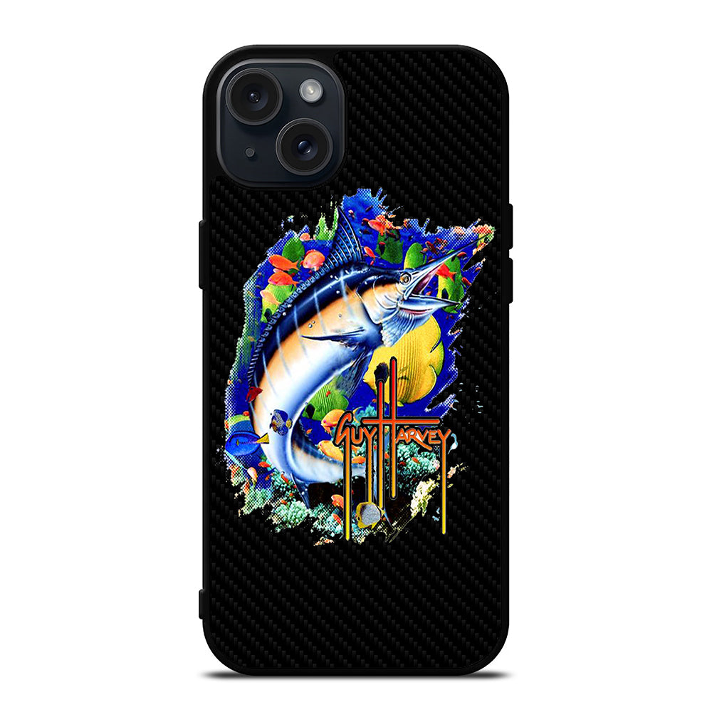 GUY HARVEY ISLAND CARBOON LOGO iPhone 15 Plus Case Cover