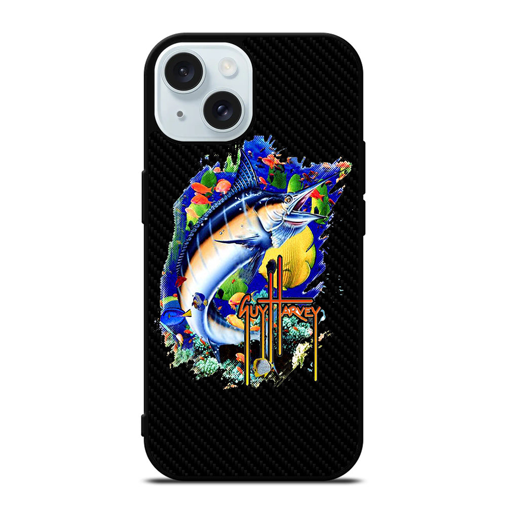 GUY HARVEY ISLAND CARBOON LOGO iPhone 15 Case Cover