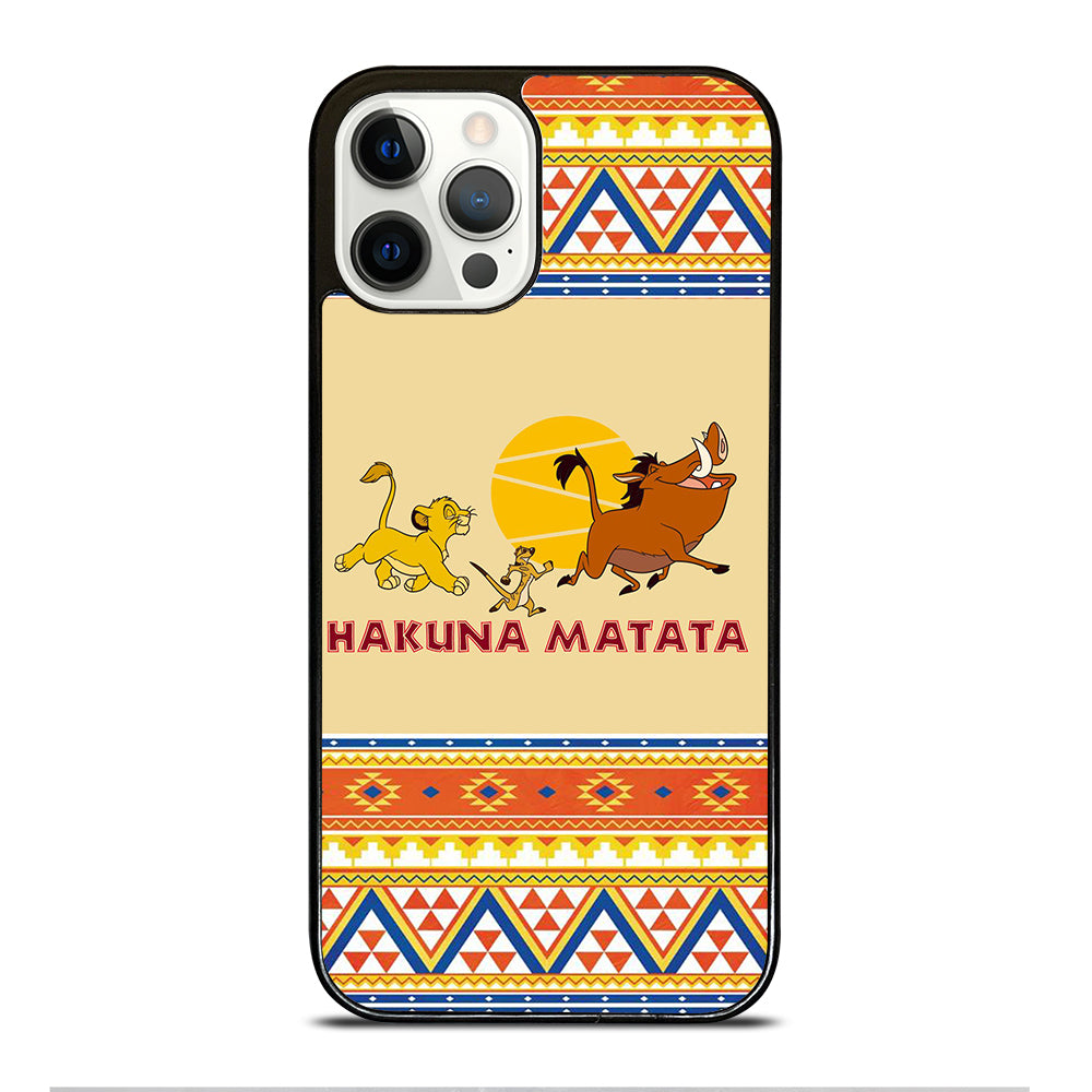 HAKUNA MATATA LION KING AZTEC 4 iPhone 12 Pro Case Cover