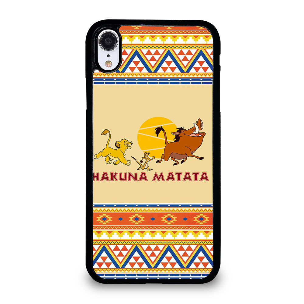 HAKUNA MATATA LION KING AZTEC 4 iPhone XR Case Cover