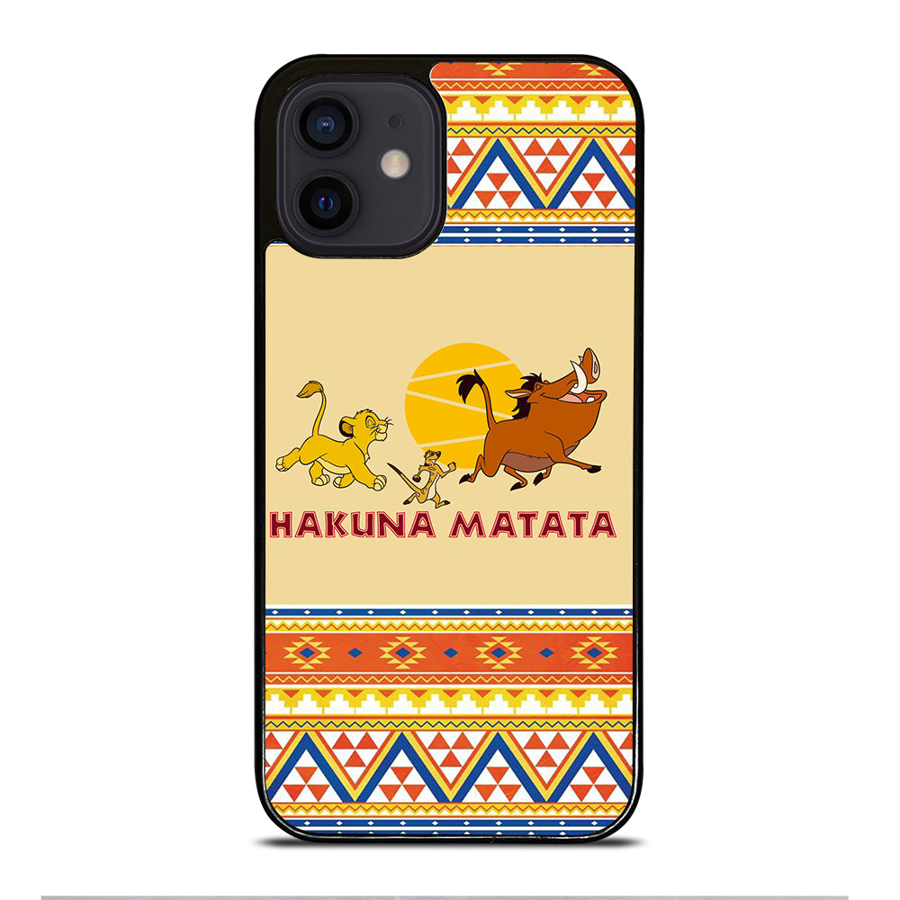 HAKUNA MATATA LION KING AZTEC 4 iPhone 12 Mini Case Cover